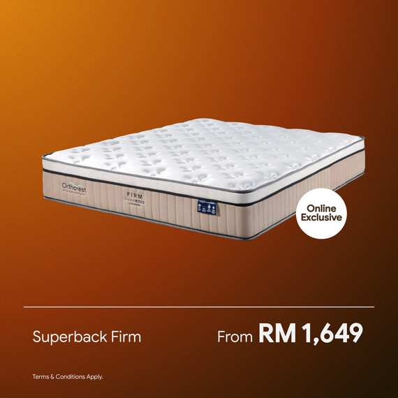 [Online Exclusive] Orthorest SuperBack Firm Mattress
